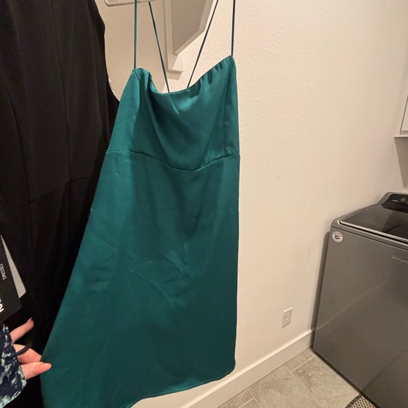 Dress Forum Dresses & Skirts - NWT Elegant Teal Spaghetti Strap Dress